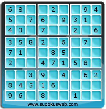 Sudoku de Nivel Muy F&aacute;cil