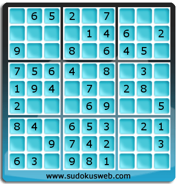 Sudoku de Nivel Muy F&aacute;cil