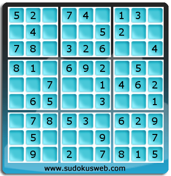 Sudoku de Nivel Muy F&aacute;cil