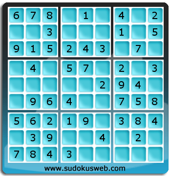 Sudoku de Nivel Muy F&aacute;cil