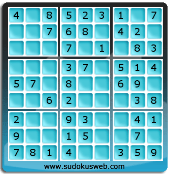 Sudoku de Niveau Très Facile Sudoku de Niveau Très Facile