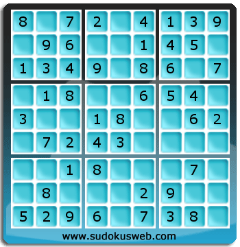 Sudoku de Nivel Muy Fácil Sudoku de Nivel Muy Fácil