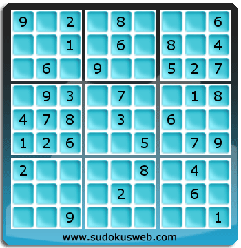 Sudoku de Nivel Fácil Sudoku de Nivel Fácil