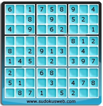 Sudoku de Nivel Muy Fácil Sudoku de Nivel Muy Fácil