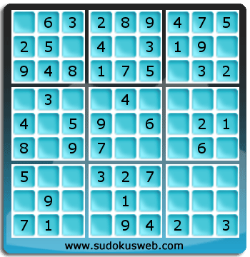 Sudoku de Nivel Muy Fácil Sudoku de Nivel Muy Fácil