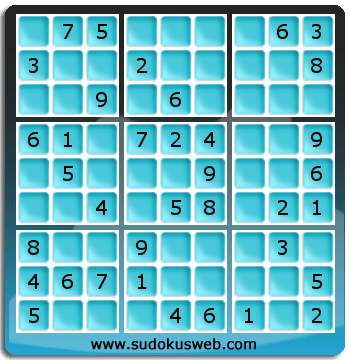 Sudoku de Nivel Fácil Sudoku de Nivel Fácil