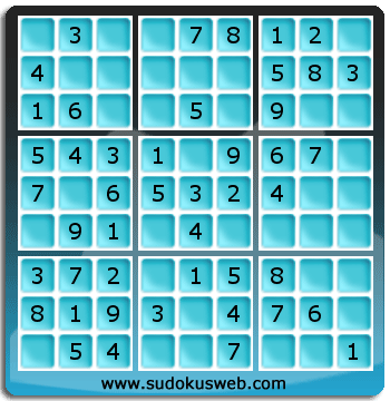 Sudoku de Nivel Muy Fácil Sudoku de Nivel Muy Fácil