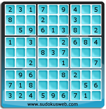 Sudoku de Nivel Muy Fácil Sudoku de Nivel Muy Fácil