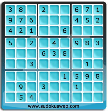 Sudoku de Nivel Fácil Sudoku de Nivel Fácil