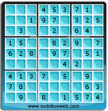 Sudoku de Nivel Muy Fácil Sudoku de Nivel Muy Fácil