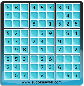 Sudoku de Nivel Muy Fácil Sudoku de Nivel Muy Fácil