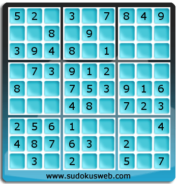 Sudoku de Nivel Muy Fácil Sudoku de Nivel Muy Fácil