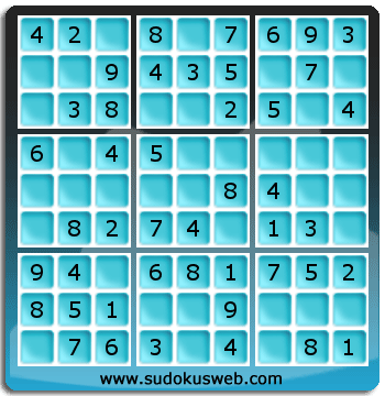 Sudoku de Nivel Muy Fácil Sudoku de Nivel Muy Fácil