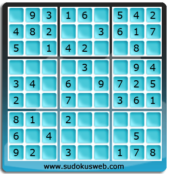 Sudoku de Nivel Muy Fácil Sudoku de Nivel Muy Fácil