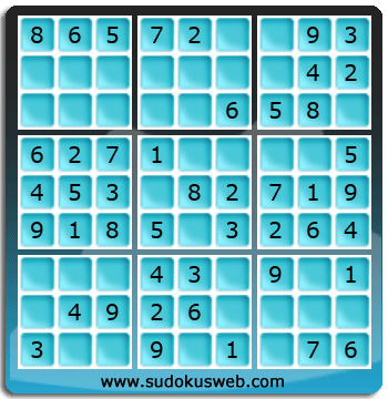 Sudoku de Nivel Muy Fácil Sudoku de Nivel Muy Fácil