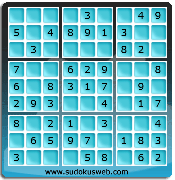 Sudoku de Nivel Muy Fácil Sudoku de Nivel Muy Fácil