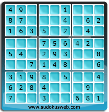 Sudoku de Nivel Muy Fácil Sudoku de Nivel Muy Fácil