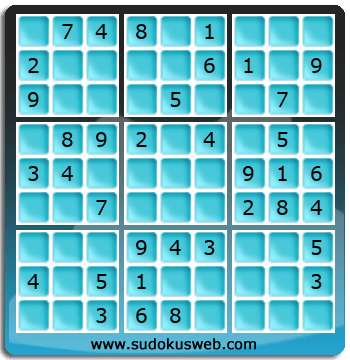 Sudoku de Nivel Fácil Sudoku de Nivel Fácil