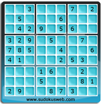 Sudoku de Nivel Fácil Sudoku de Nivel Fácil
