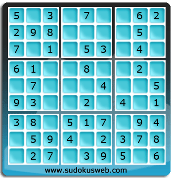 Sudoku de Nivel Muy Fácil Sudoku de Nivel Muy Fácil