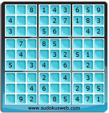 Sudoku de Nivel Muy F&aacute;cil