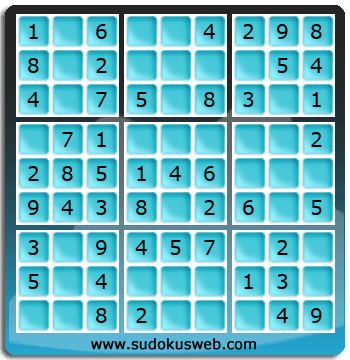 Sudoku de Nivel Muy Fácil Sudoku de Nivel Muy Fácil