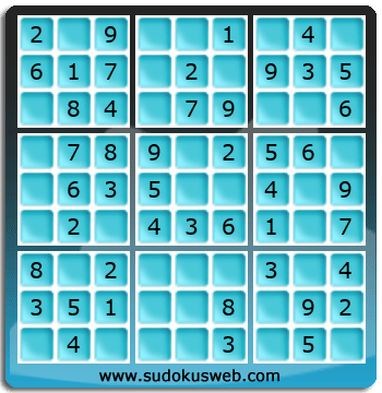 Sudoku de Nivel Muy F&aacute;cil