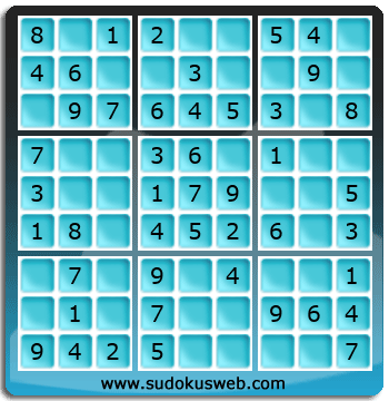Sudoku de Nivel Muy F&aacute;cil